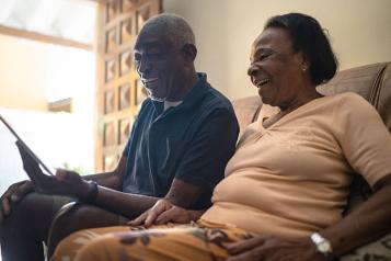 Black older couple online