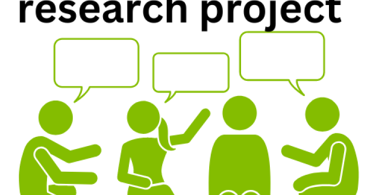 Image of people talking with Pre Diabetes Research Project as title